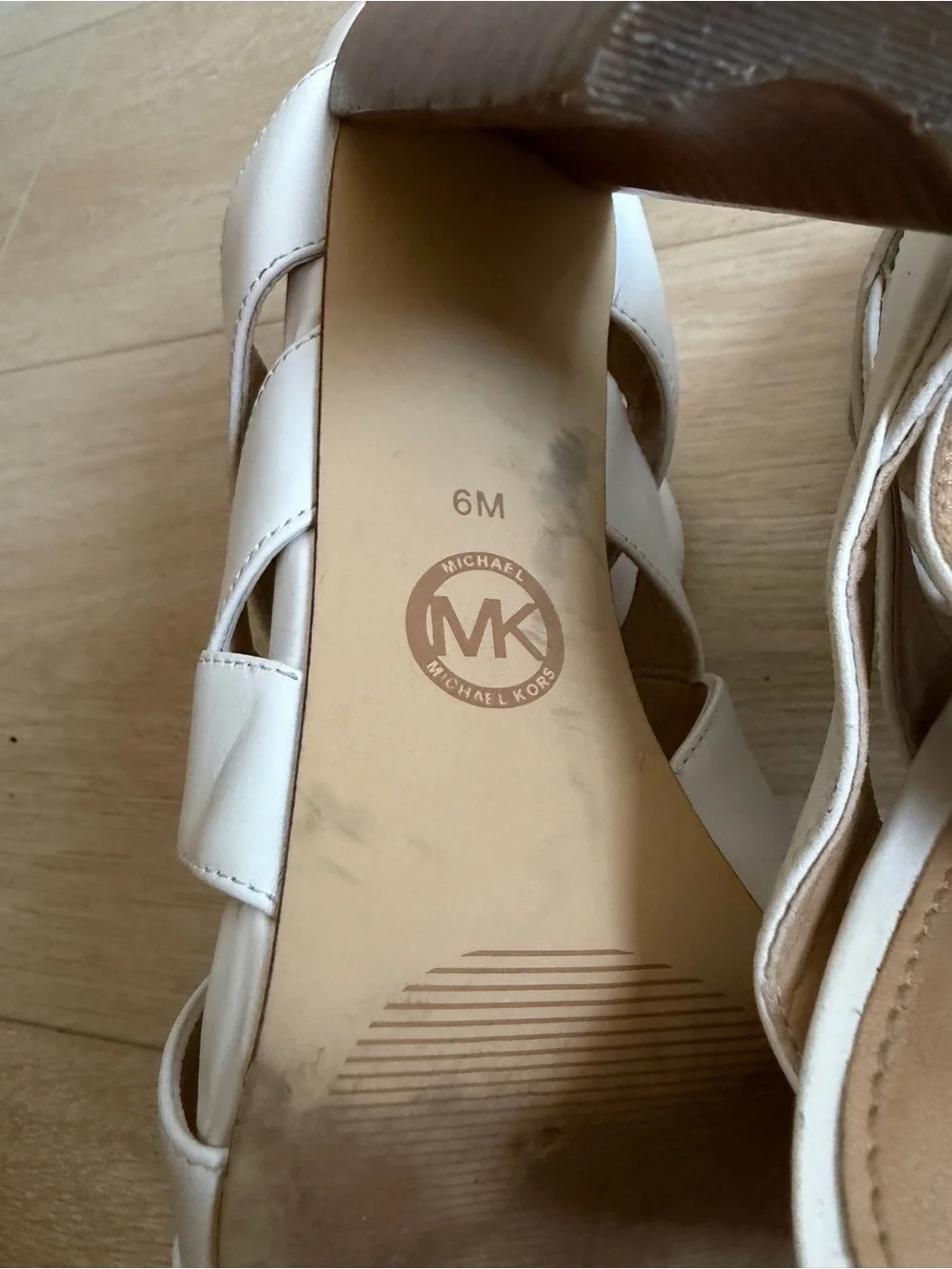 Michael Kors White Strappy High Heels